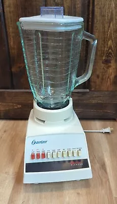 Vtg Sunbeam Oster Osterizer 10 Speed Blender White 890-08N Works • $19.99