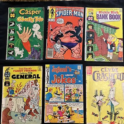 LOT OF 6 VINTAGE 60’s 70’s & 80’s COMIC BOOKS SEE PHOTOS Lot X • $12.99