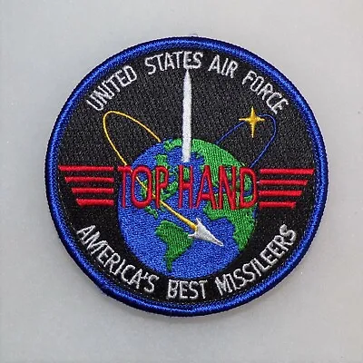 US Air Force USAF Missile Operators Top Hand Embroidered Patch (hook Back) • $8.95
