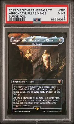 MTG Argonath Pillars Of The Kings 0381 LTC Mythic Surge Foil PSA 9 Mint • $20.50