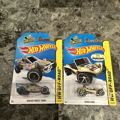 (b27) Hot Wheels  Team Hot Wheels Buggy # 111 & Meyers Manx #144 (2 Lot) • $11.96