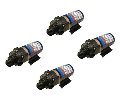 £210.64 • Buy (4) EVERFLO EF2200 12 Volt 2.2 GPM Diaphragm Water Pump 70psi Sprayer, Boat, RV