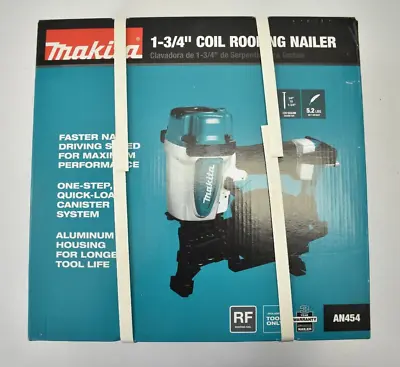 Makita 1-3/4  Pneumatic Roofing Coil Nailer High Performance Tool AN454 • $197.99