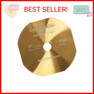 3 Circular Saw Blade - 3/8 Arbor - 100-Tooth HSS Blade For Wood Plastic Metal • $13.22