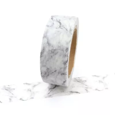 $3.50 • Buy White Marble Washi Tape / White Grey / Planners Journals Craft Scrapbooking