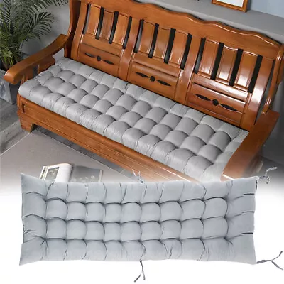 Garden Bench Cushion 2-3-4 Seater Patio Pad Seat Pads Chair Cotton Cushion Swing • £10.95