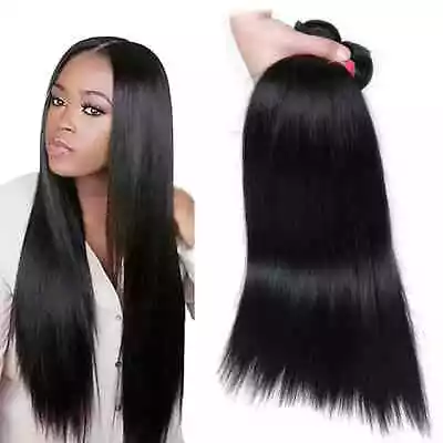 Hair Bundle Raw Virgin Cuticle Aligned Straight Hair Bundles Human Hair Bundle • $20