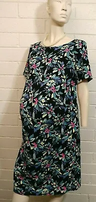NWT PINK BLUSH MATERNITY DRESS Size 2XL Short Sleeve Floral Print Multicolor NWT • $29.99