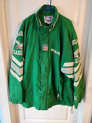 Vintage 90s Philadelphia Eagles NFL Starter Jacket Parka Full Zip Up Mens Sz Xl • $299.99