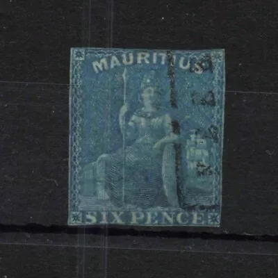 MAURITIUS 1859-61 QV 6d USED • $2.53