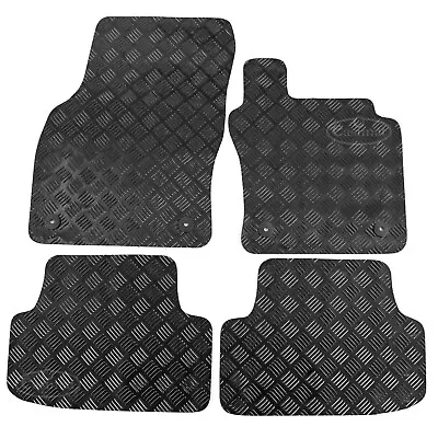 Fits Skoda Octavia Car Mats Tailored Rubber Mk3 2013 To 2019 4pc Black Floor Set • £14.99