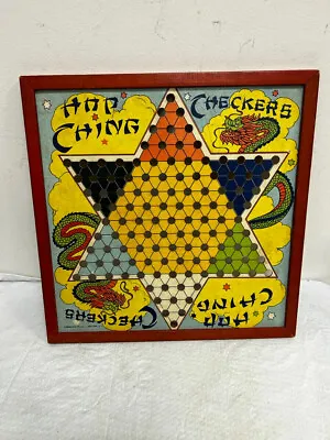 $12.99 • Buy Vintage Pressman & Co Chinese Checkers Board Hop Ching