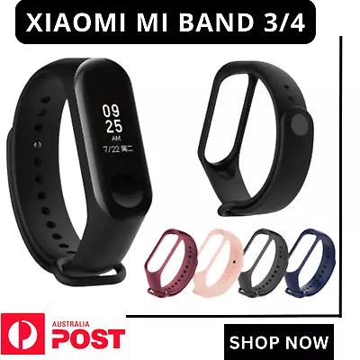 Silicone Wrist Strap Replacement Watchband Smart Band For Xiaomi Mi Band 4 3 • $8.90