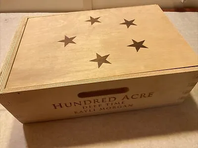 1 Rare Wine Wood Crate Box Case HUNDRED ACRE DEEP TIME NAPA VALLEY Vintage 3/24 • $33.33