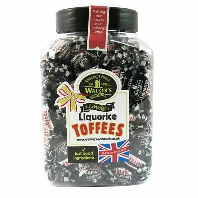 Walkers Nonsuch Liquorice Toffees Gift Jar 1.25kg Great Present £14.49 • £14.49