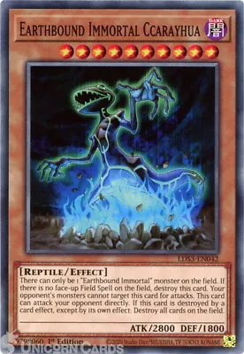 LDS3-EN042 Earthbound Immortal Ccarayhua :: Common 1st Edition Mint YuGiOh Card • £0.99