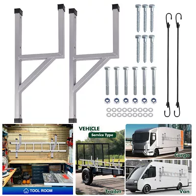 Pair Trailer Ladder Rack Side Mount For Enclosed Cargo Carriers Bars • $60.76