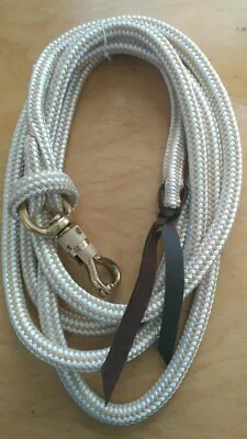 12' Training Yacht Rope Lead With Brass Twist Snap Fits Parelli Method • $29.40