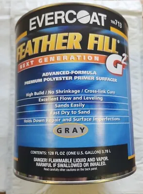 EVERCOAT FEATHER FILL G2 100713 Gray POLYESTER PRIMER SURFACER SHIPS FREE • $155.99