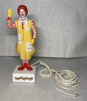 Ronald McDonald Phone Novelty 1985 Vintage McDonald's Toy • $125