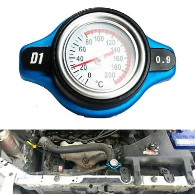 Small Head Car Radiator Cap Water Temp Meter Thermostatic Gauge (0.9Bar) • $12.99