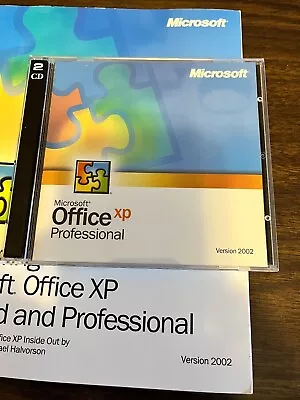 Microsoft XP Office Professional Version 2002 With BOX! 5 PROGRAMS! • $34.95