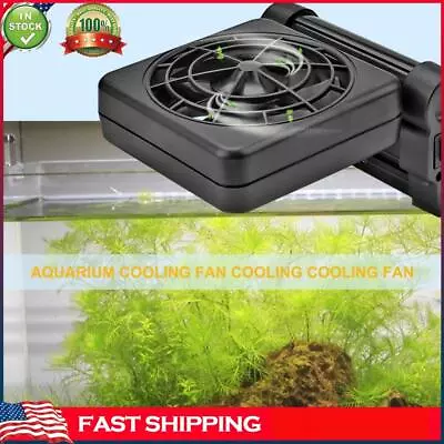 Mini Aquarium Cooling Fan Fish Tank Mute Chiller Marine Pond Fan (US 1FAN) • $17.95