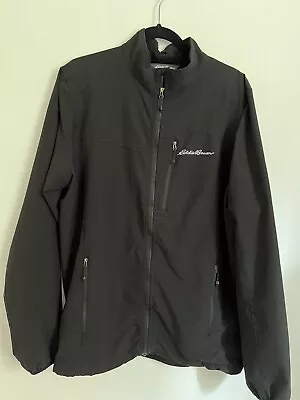 Eddie Bauer Mens Jacket Size TL First Ascent Mock Neck Nylon Full Zip Outdoors • $29.95