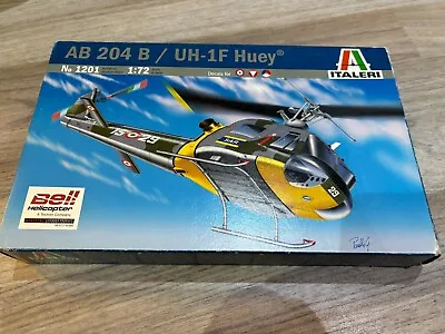 Italeri 1/72 Scale AB 204 B Rescue Helicopter 1201 Model Kit New Old Stock • $29.95