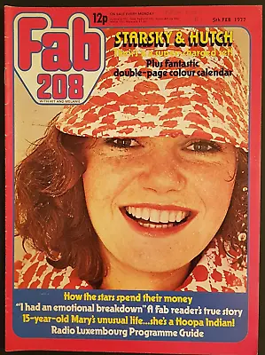 Fab 208 Magazine 5 Feb 1977 - David Soul Paul Michael Glaser Donny Osmond • £13.80