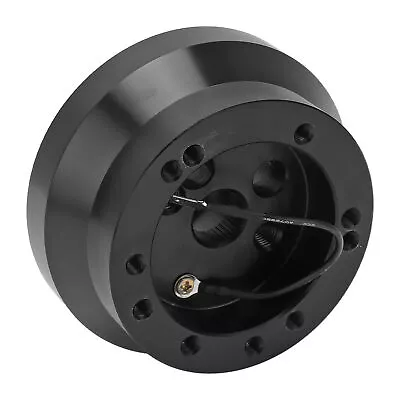 ・Black 5 6 Hole Steering Wheel Short Hub Adapter Aluminum For  Wrangler 1976 • $39.98