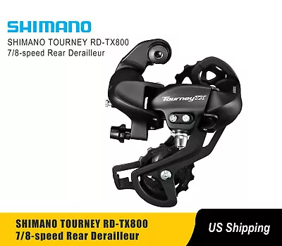  Original New Shimano Tourney RD-TX800 7/8 Speed Rear Derailleur Long Cage MTB • $17.99