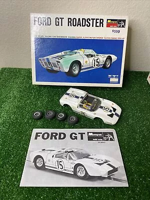 Monogram Ford Gt40 Roadster 1/24 Scale Slot Car Body Vintage 1960’s With Manual • $289.99