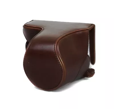 $53.42 • Buy Camera Case For Sony Nex A6000 Long Faux Leather Bag Coffee CC1303b