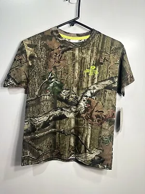 Mossy Oak Boys Short Sleeve Camo Hunting Shirt Size Medium • $15.99