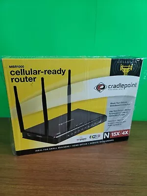 Cradlepoint MBR1000 Cellular-ready 3G/4G Mobile Broadband N Router NEW OPEN BOX. • $43.49