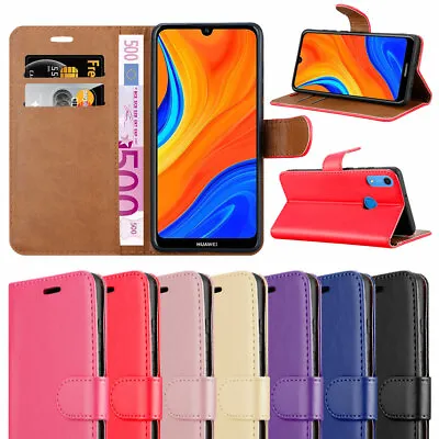 Huawei Y6s 2019 Phone Case Leather Wallet Flip Folio Stand View Cover For Huawei • £5.95