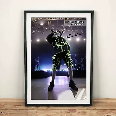$49.05 • Buy Billie Eilish Onstage Autographed Poster Print. Great Gift/Home Decor For Fan
