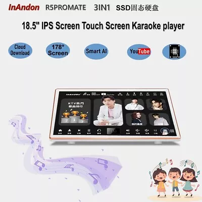 InAndon R5PROMATE 18.5'' IPS Screen Karaoke Player3IN1 500G SSD(固态硬盘).YouTube • $515