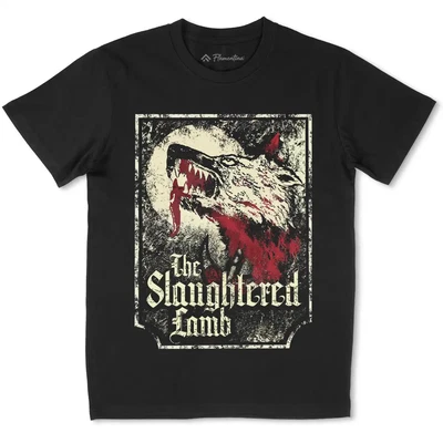 £11.99 • Buy Slaughtered Lamb T-Shirt Horror Shapeshift American Pub In London Curse D282