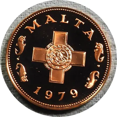 Elf Malta 1 Cent 1979 FM  George Cross  Proof Only 6577 Minted • $10