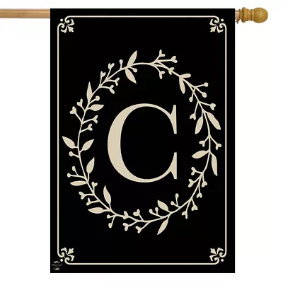 Briarwood Lane Classic Monogram Letter C House Flag Double-Sided House Flag • $18.99