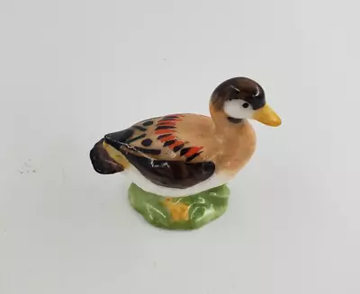 VINTAGE Maruri Masterpiece Duck Figurine Bone China Shadow Box • $25.99