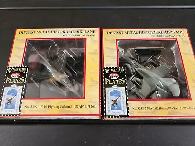 Model Power Postage Stamp Planes F-16 Falcon & F/A-18C Hornet Fighter Jets • $1.35