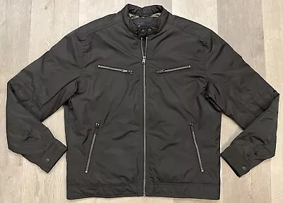 Lucky Brand Men’s Black Bonneville Moto Jacket - Medium • $55