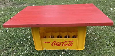Genuine Coca Cola  Vintage 24 Bottle Crate Breweriana Pub Bar Man Cave Table • £60