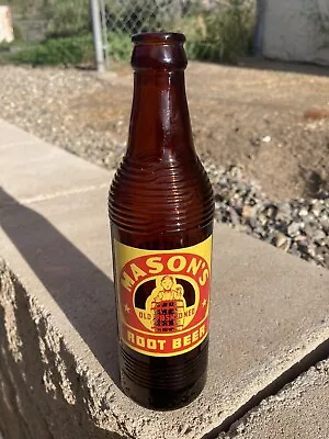 $14.99 • Buy MASON'S OLD FASHIONED ROOT BEER - Chicago, Illinois - Amber ACL Soda Bottle