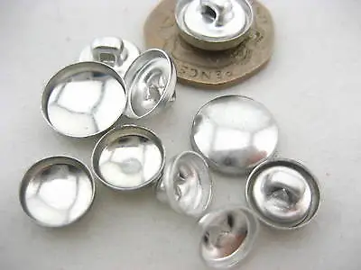 12mm 50 Pairs Fabric Self Cover Buttons Aluminum Flat Ring Back Button DIY • £2.99