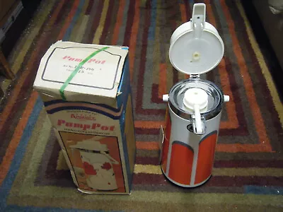 Vintage Armbee Air Pump Pot Hot & Cold Liquid Dispenser Coffee Retro 70s 80s NOS • $70
