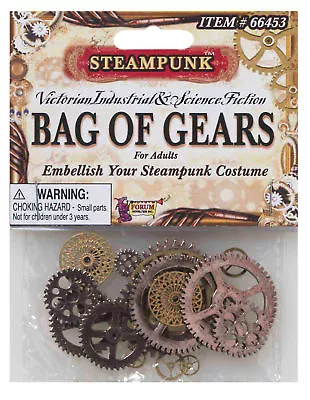 Steampunk Victorian Industrial Era Bag Of Gears Forum Novelties • $15.95